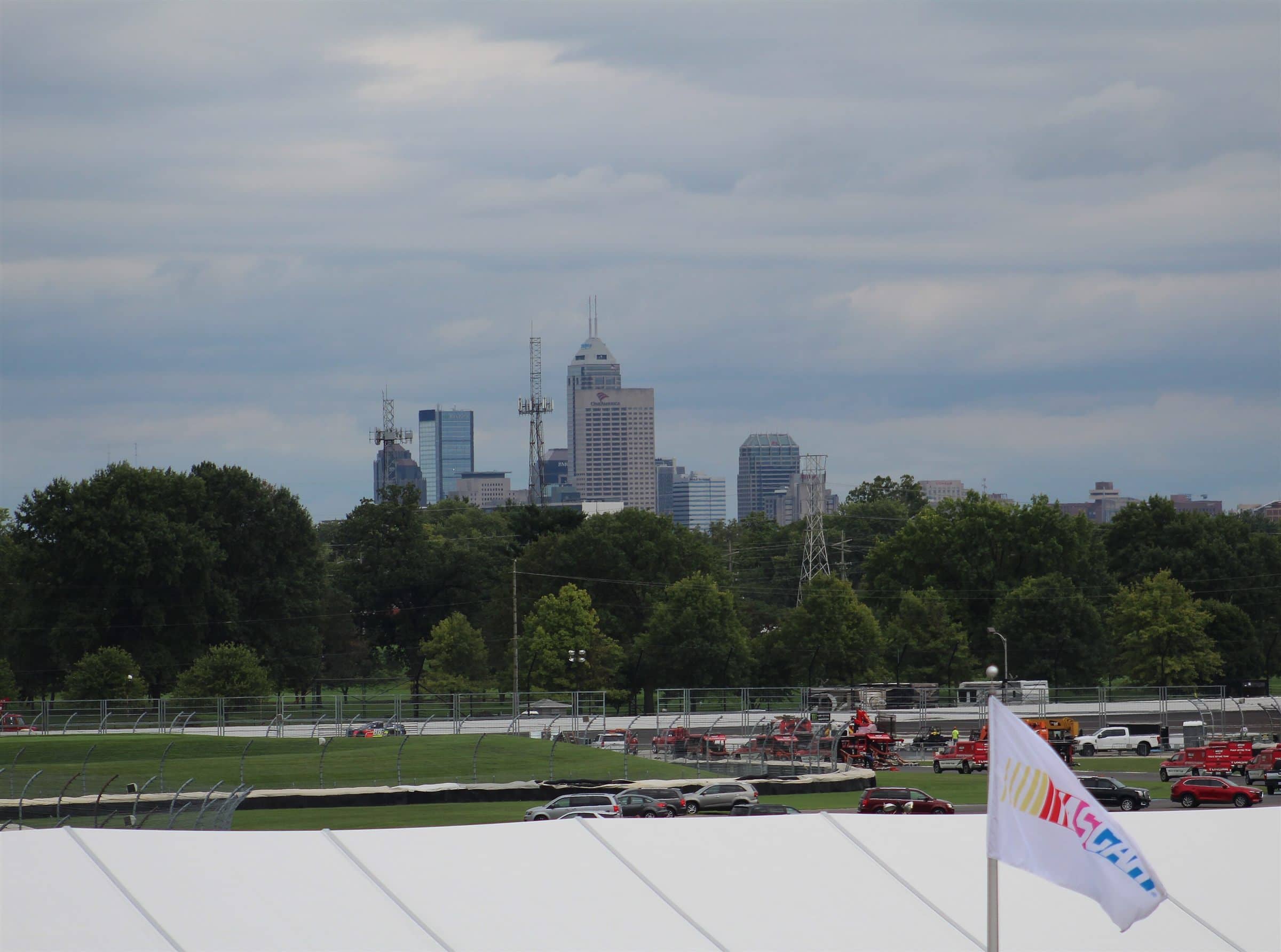 Downtown Indianapolis skyline and riverfront