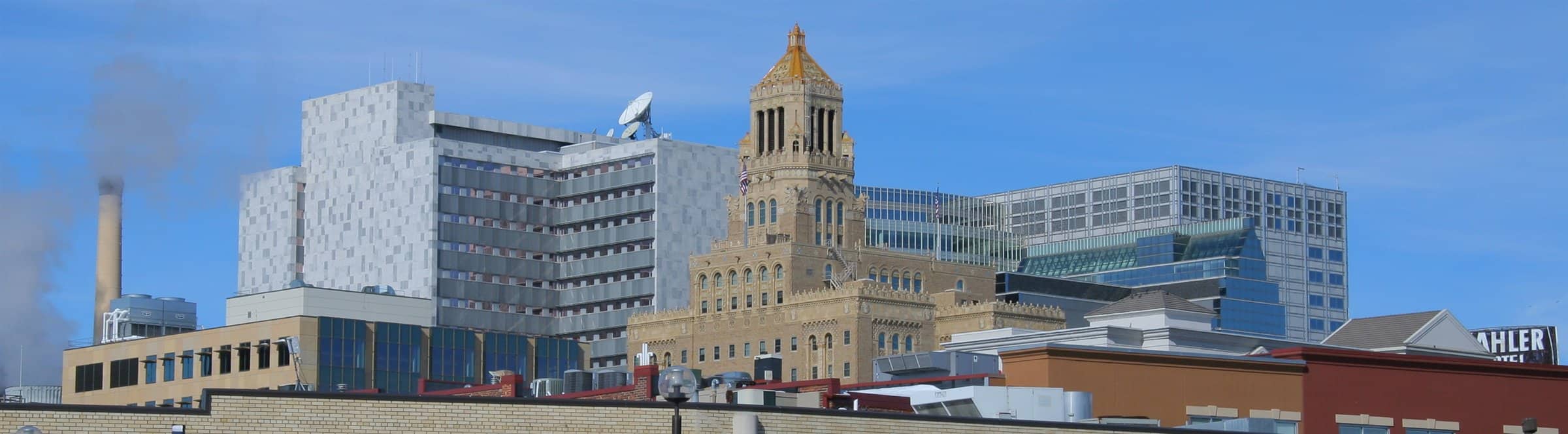 Rochester, Minnesota skyline and downtown district